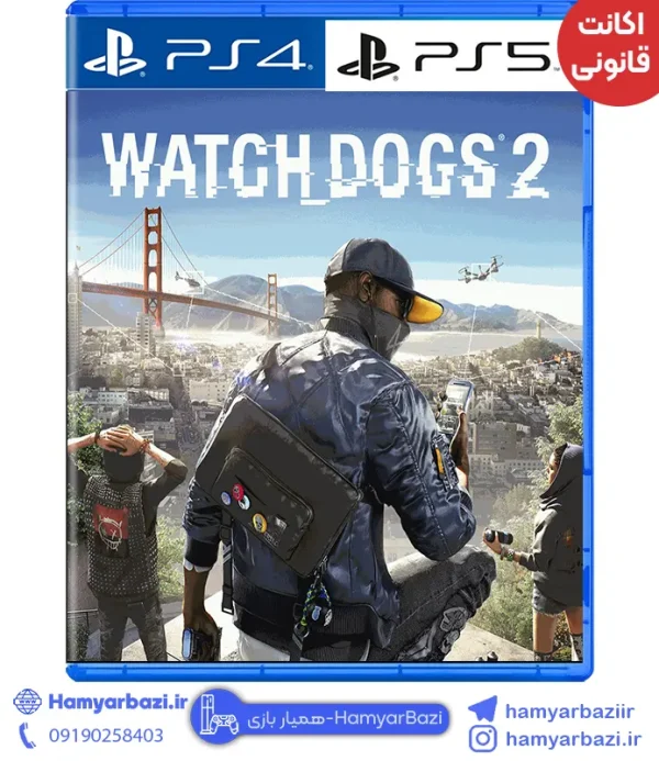 اکانت قانونی watch dogs 2 ps پلی استیشن